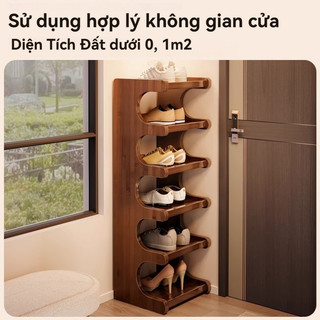 Giá để giày bằng tre giá để giày giá để giày lưu trữ giá để giày không gian lưu trữ lớn 3/4/5/6/7/8 tầng