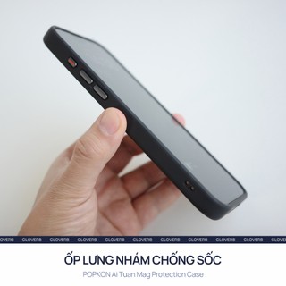 Ốp Lưng Nhám Mờ Có Vòng Từ Tính Cho iPhone 17 Pro Max Popkon Tuan Mag