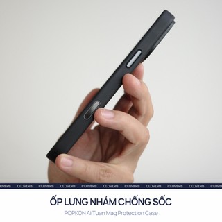 Ốp Lưng Nhám Mờ Có Vòng Từ Tính Cho iPhone 17 Pro Max Popkon Tuan Mag