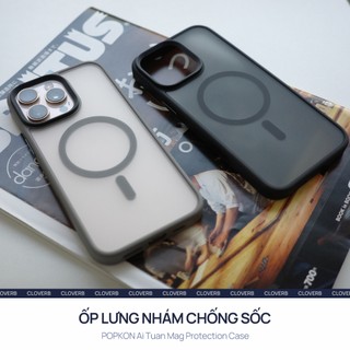 Ốp Lưng Nhám Mờ Có Vòng Từ Tính Cho iPhone 17 Pro Max Popkon Tuan Mag