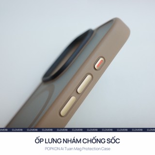 Ốp Lưng Nhám Mờ Có Vòng Từ Tính Cho iPhone 17 Pro Max Popkon Tuan Mag