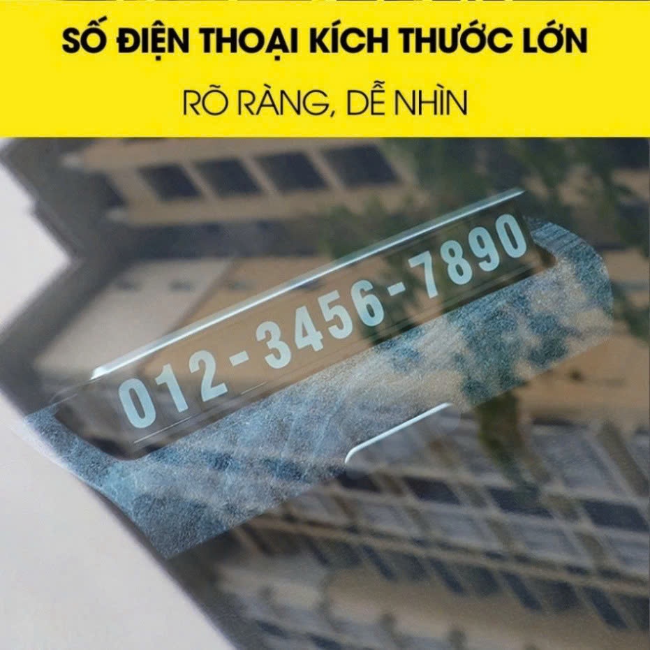 Bảng số điện thoại để xe ô tô cao cấp vân gỗ, vân đá, kẻ ghi, đen trơn bảng số điện thoại gắn trên taplo ô tô
