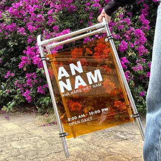 Biển Hiệu Phản Quang ADOR, Biển Hiệu Inox Ngoài Trời, Biển Hiệu Quảng Cáo Đứng