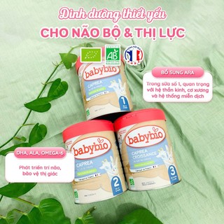 Combo 4 hộp sữa dê hữu cơ số 1, 2, 3