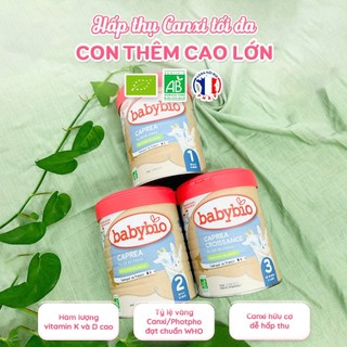 Combo 4 hộp sữa dê hữu cơ số 1, 2, 3