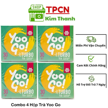 [ 4 hộp trà yoo go] - Trà thảo mộc Yoo Go Turbo Tea của Siberian - hỗ trợ tiêu hóa, thải độc đường ruột, thanh lọc