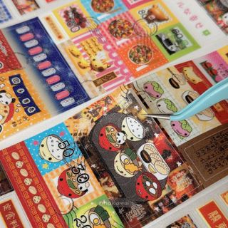 Sticker cuộn có nhũ Waka Waka phong cách Nhật