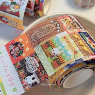 Sticker cuộn có nhũ Waka Waka phong cách Nhật