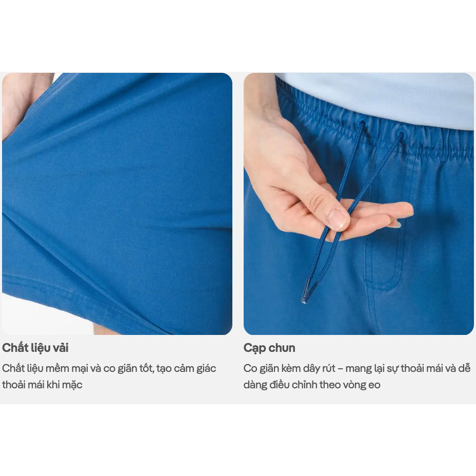 [MUA 2 GIẢM 5%]Quần shorts nam Summer Cool mềm mại, thoáng mát, thấm hút, 7inch 2 lớp Coolmate