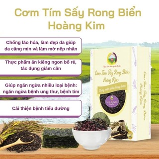 Cơm Gạo Tím Sấy Rong Biển Gạo Tím Than Hoàng Kim - Hữu Cơ - Phù Hợp Với Người Ăn Chay