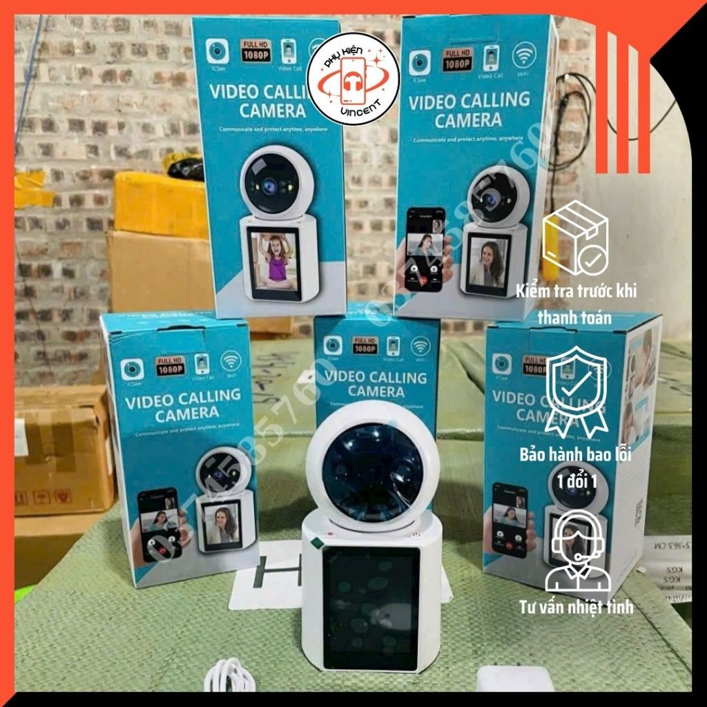 Camera Đàm Thoại 2 Chiều, Kết Nối Wifi Nhanh Chóng Tiện Lợi, Có Màn ...