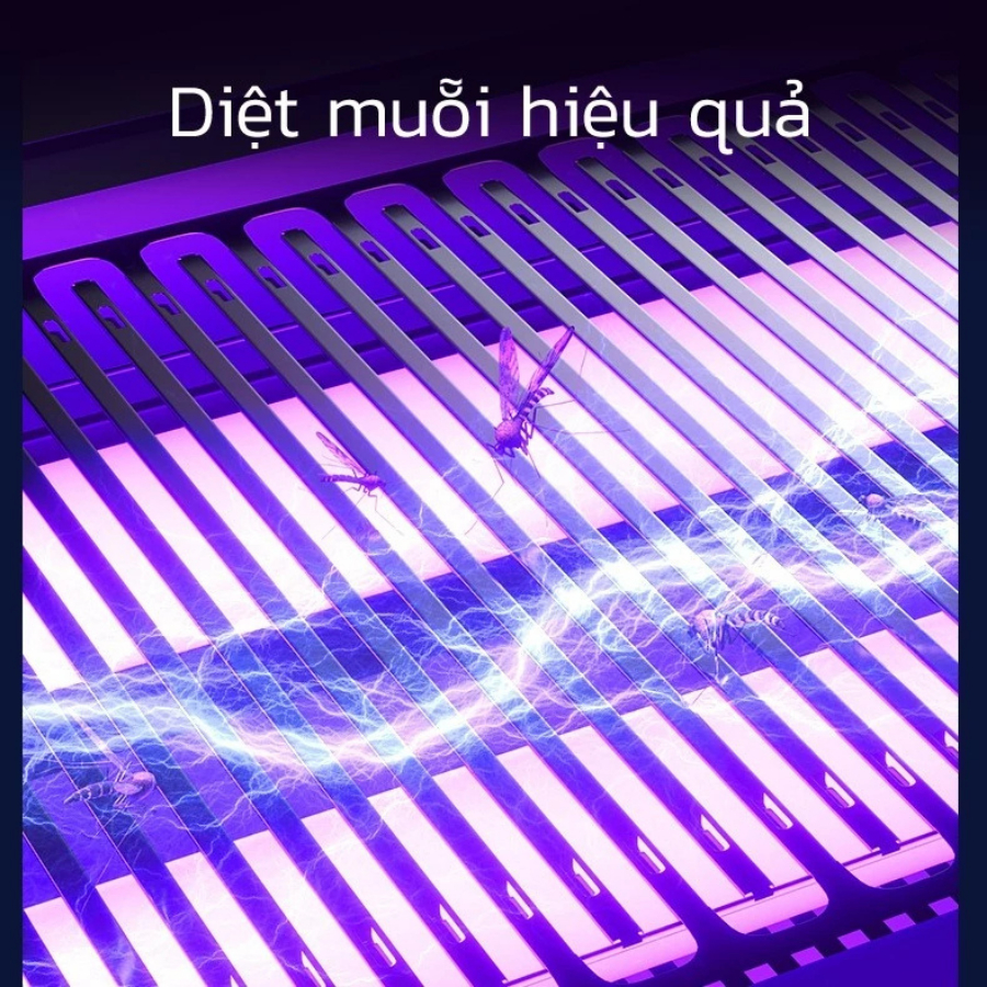 Đèn bắt muỗi thông minh Có đèn LED thu hút muỗi, dây treo tiện lợi an toàn