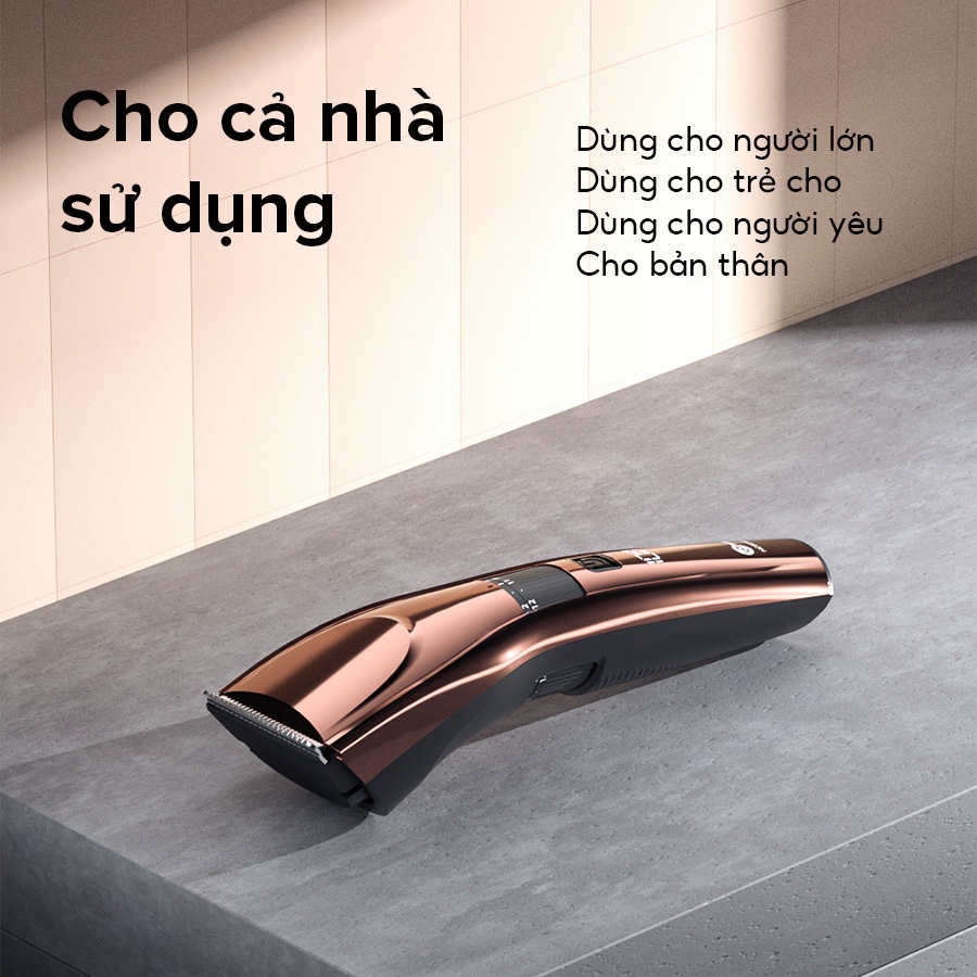 Ảnh Tông đơ cắt tóc điện COCLEAR HC5210, cổng Type-C, lưỡi dao góc nhọn tự mài, 20 mức điều chỉnh. Bảo hành một năm 3