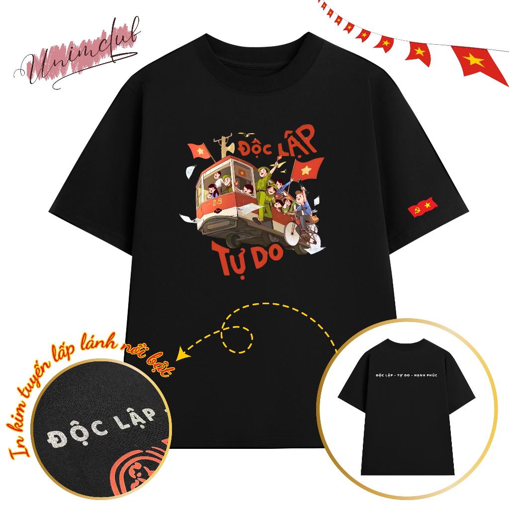 [HỎA TỐC HN] Áo Thun Việt Nam Yêu Nước In Kim Tuyến Nổi Bật Form Unisex Unim Store Cotton Cao Cấp Thoáng Mát - VN