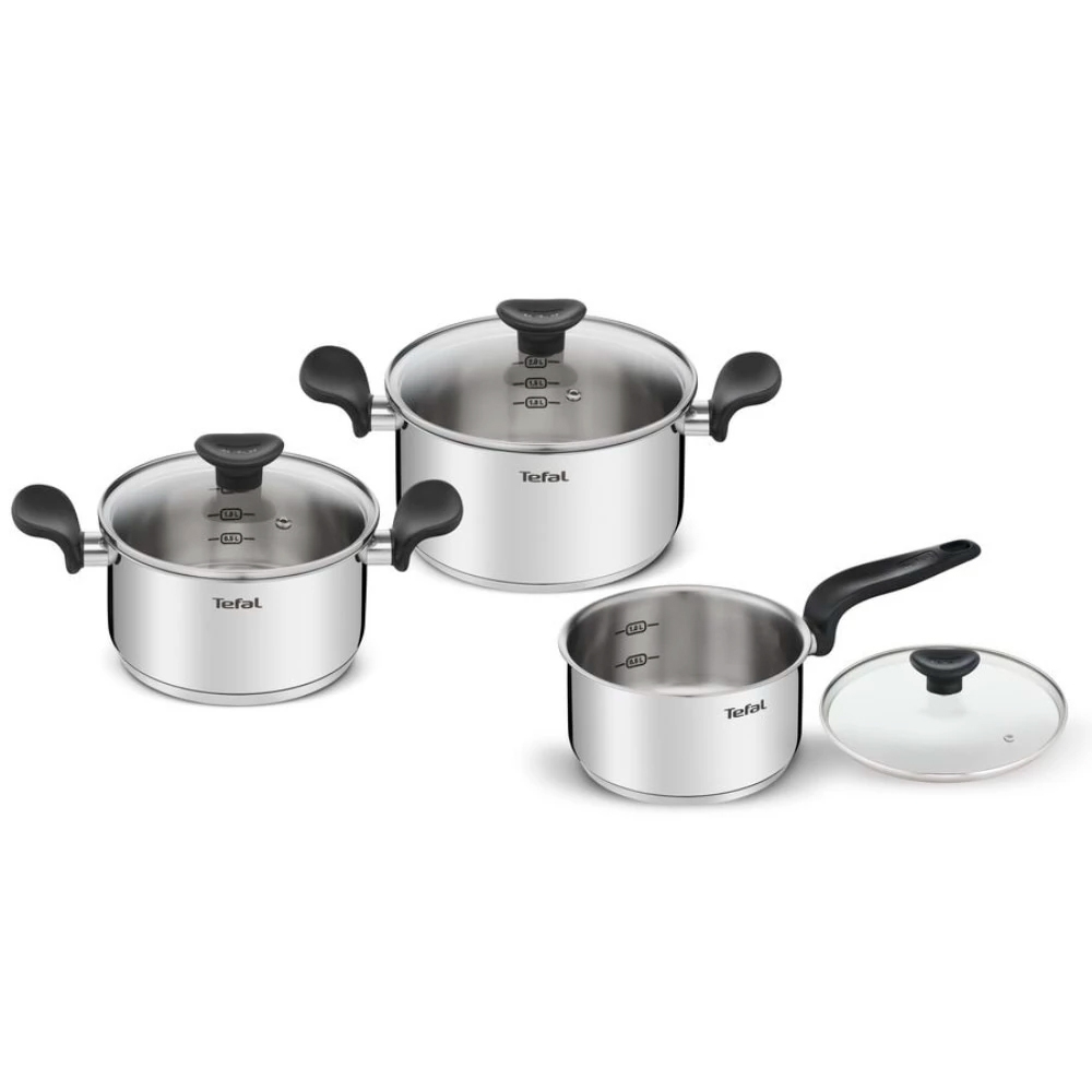 Bộ nồi inox Tefal Primary 16/18/20cm (E308S674) - Bảo hành chính hãng 24 tháng [Hỏa tốc Hcm]