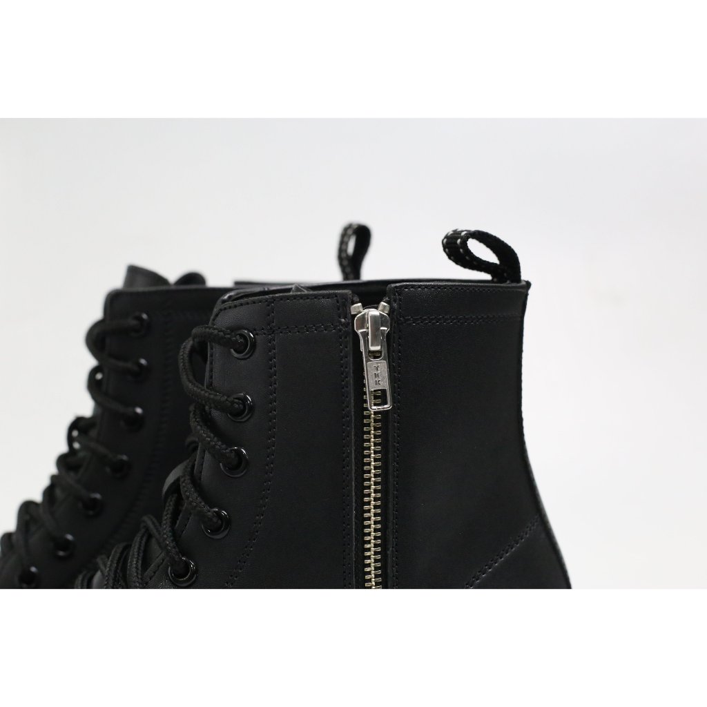 Ảnh Giày Chunky Combat Boots da khóa kéo thời trang INICHI G1111 da lì loại tốt 2