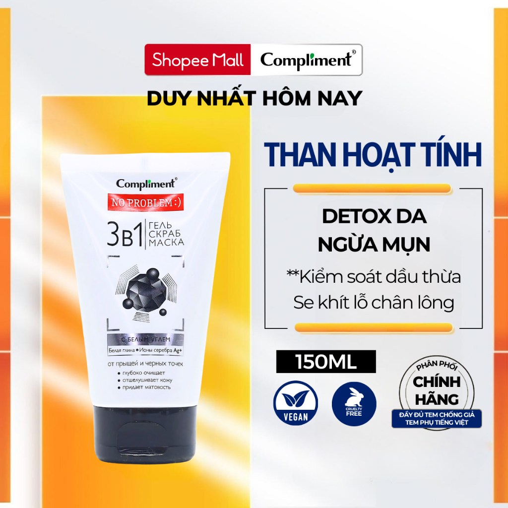 Ảnh Sữa Rửa Mặt Compliment No Problem Giúp Giảm Mụn Cho Da Nhạy Cảm 200ml 1