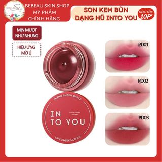Son Kem Bùn Dạng Hũ Into You Into Shero Super Matte Lip & Cheek Mud (Canned) 5g - Bebeau