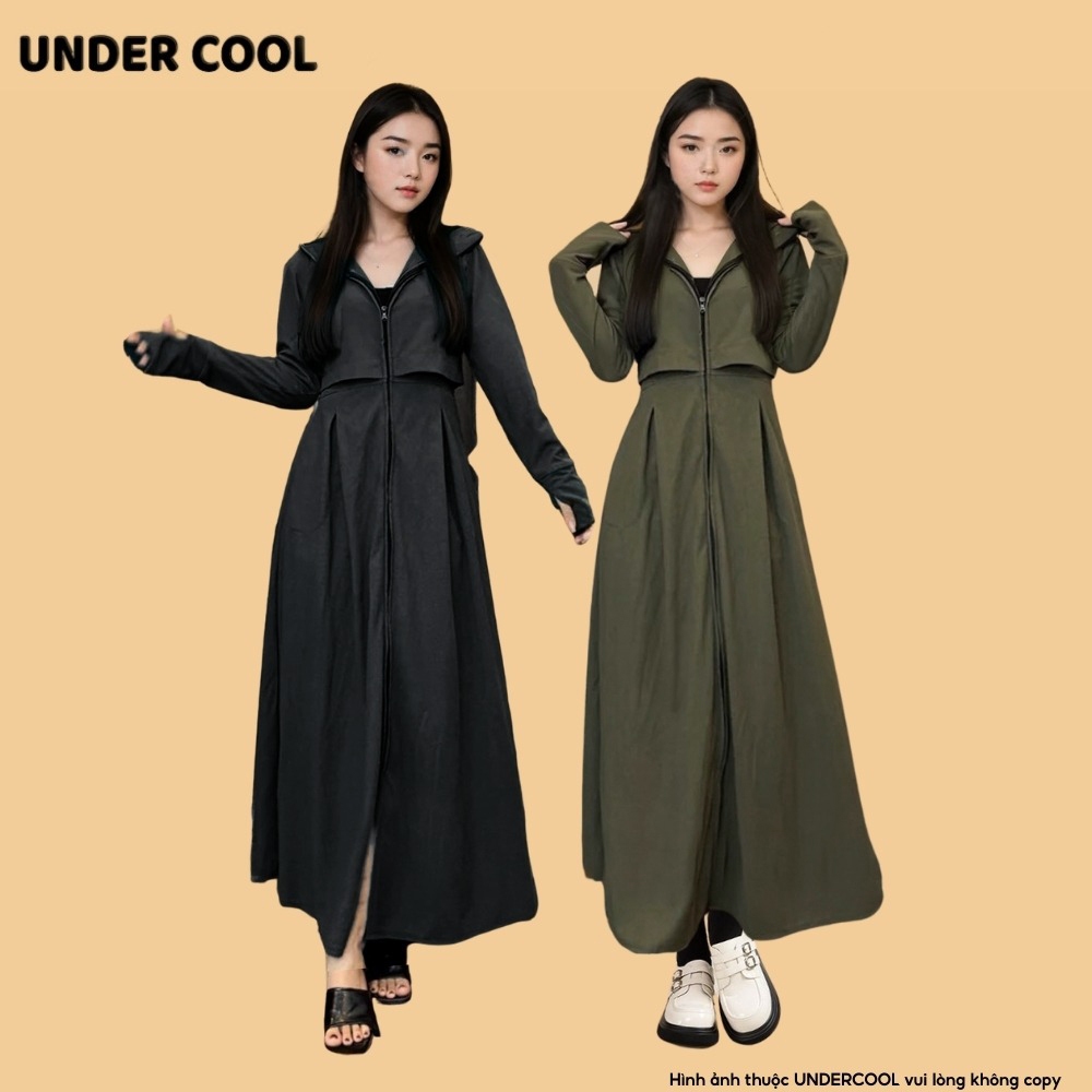 Áo Chống Nắng Toàn Thân Ngực 2 lớp UNDERCOOL Nỉ Cotton Cao Cấp Vải Umi Cotton Co Dãn 4 dày dặn ACN06