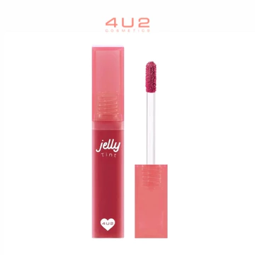 Son Tint Thạch 4U2 Jelly Tint 4g - Son Tint Bóng Căng Mọng, Lâu Trôi, Kết Cấu Thạch Mềm Mại, Màu Sắc Bắt Mắt.