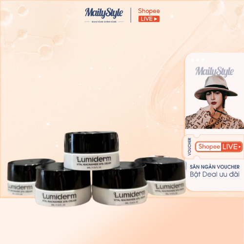 E67_ [SIZE MINI] Kem dưỡng Lumiderm vital niacinamide 20% cream hũ 5ml (Vỏ trắng) giá tốt