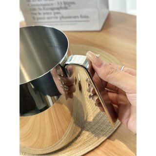 Ca Inox Có Vạch Chia Đong Rót Chockmen, Ca Lọc Dầu Cặn Chockmen 0.9L 2L