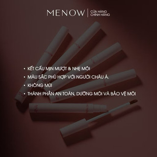 [KOL x MENOW] COMBO 02 Son kem bùn lì Butter Shot Liquid Velvet Menow 2gr x2