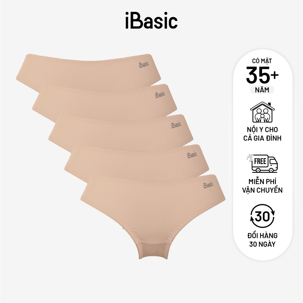 Ảnh Combo 5 Quần lót nữ iBasic thun lạnh Smoothies bikini PANW130 2