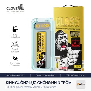 Kính Cường Lực Chống Nhìn Trộm cho iPhone 17 Pro Max Wekome KinKong Kèm Khung Dán
