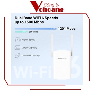 Bộ Mở Rộng Sóng Wi-Fi 6 AX1500 Mercusys ME60X