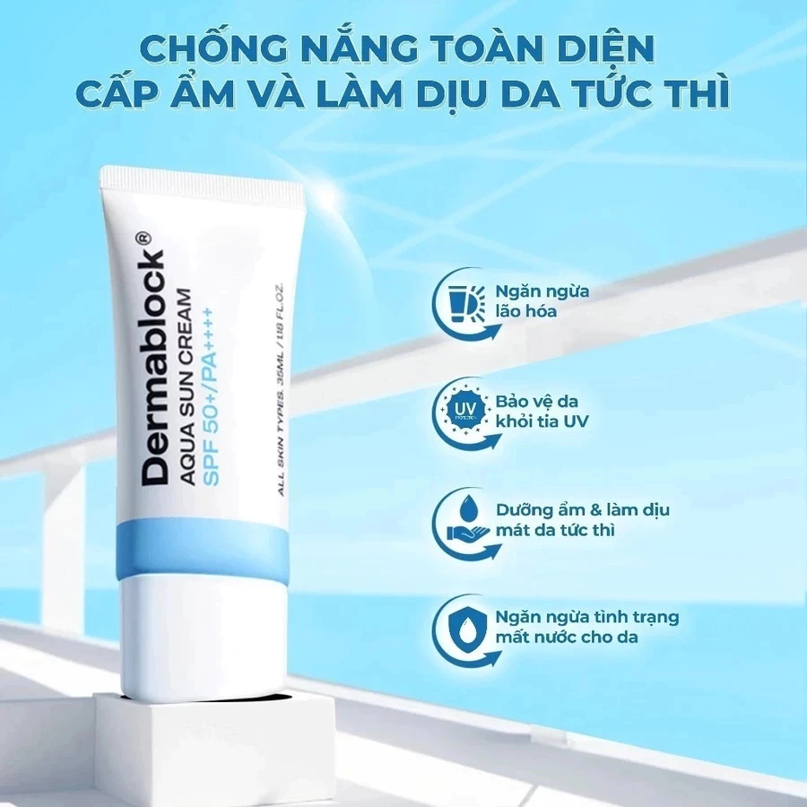 Ảnh Kem Chống Nắng Dermablock SPF50+ PA++++ Nâng Tone, Bảo Vệ Da Toàn Diện 35ml - Từ Hảo 2