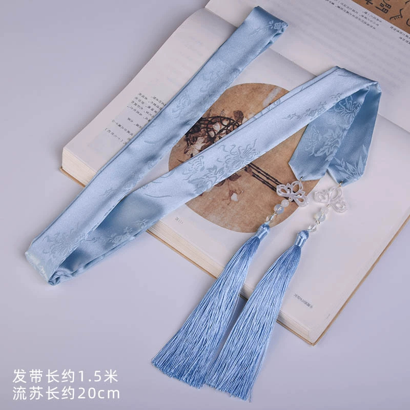 BuộcTóc Cột Tóc  Dây Thắt Lưng Cổ Phục Dây Cổ Trang Kiếm Hiệp Ruy Băng 1.9 mét Tua Rua Tiên Hiệp Việt Phục Hán Phục.