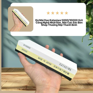 Đá Mài Dao Katasiwa 5000/10000 Grit – Công Nghệ Nhật Bản, Mài Cực Sắc Bén