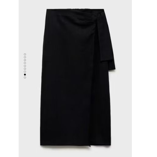 (BomoHouse) Chân váy midi linen MNG* bigsize - dư xịn