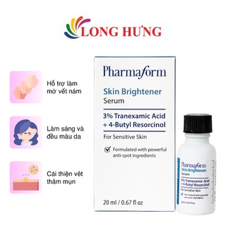 Tinh chất dưỡng trắng Pharmaform Skin Brightener Serum 3% Tranexamic Acid + 5% Niacinamide (20ml)