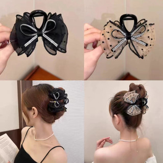 Kẹp Nơ Bong Bóng Kiểu Pháp Dành Cho Mặt Sau Đầu Nữ, Kẹp Cá Mập Để Lộ Khối Lượng Tóc, Khí Chất Mũ Nón, Kho Gia Dụng Alulu
