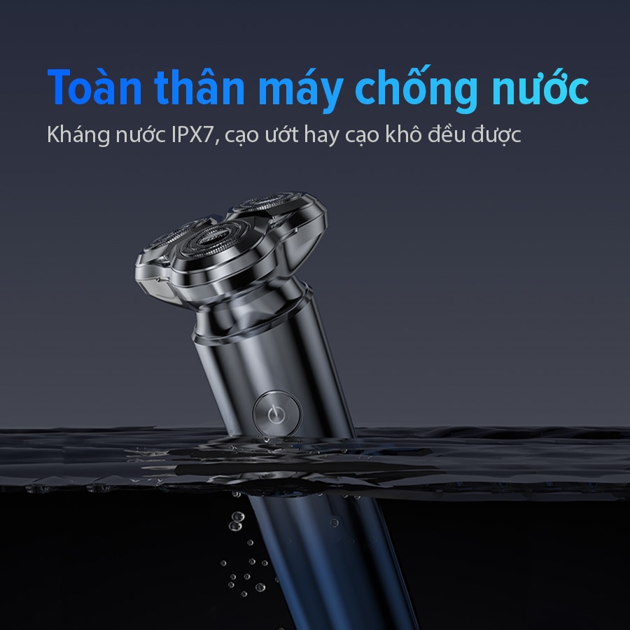 Ảnh máy cạo râu điện Coclear HS921   Lưới dao kép 3D, sạc nhanh USB/type-C, cạo khô hoặc ướt đều được, bảo hành 1 năm 4