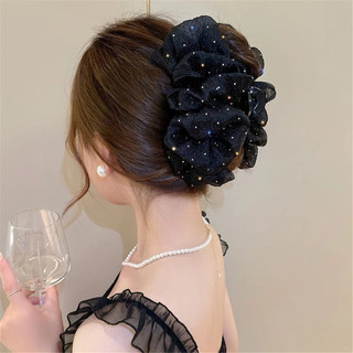 Kẹp Tóc Lụa, Kẹp Tóc Nhựa Voan Tiểu Thư Chấm Bi Xinh Xắn Cho Các Nàng - Kho Sỉ Gia Dụng Alulu