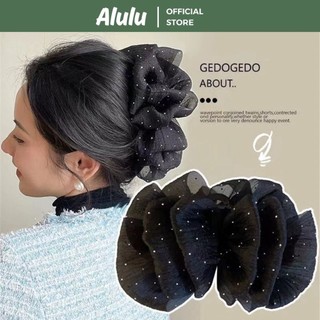 Kẹp Tóc Lụa, Kẹp Tóc Nhựa Voan Tiểu Thư Chấm Bi Xinh Xắn Cho Các Nàng - Kho Sỉ Gia Dụng Alulu