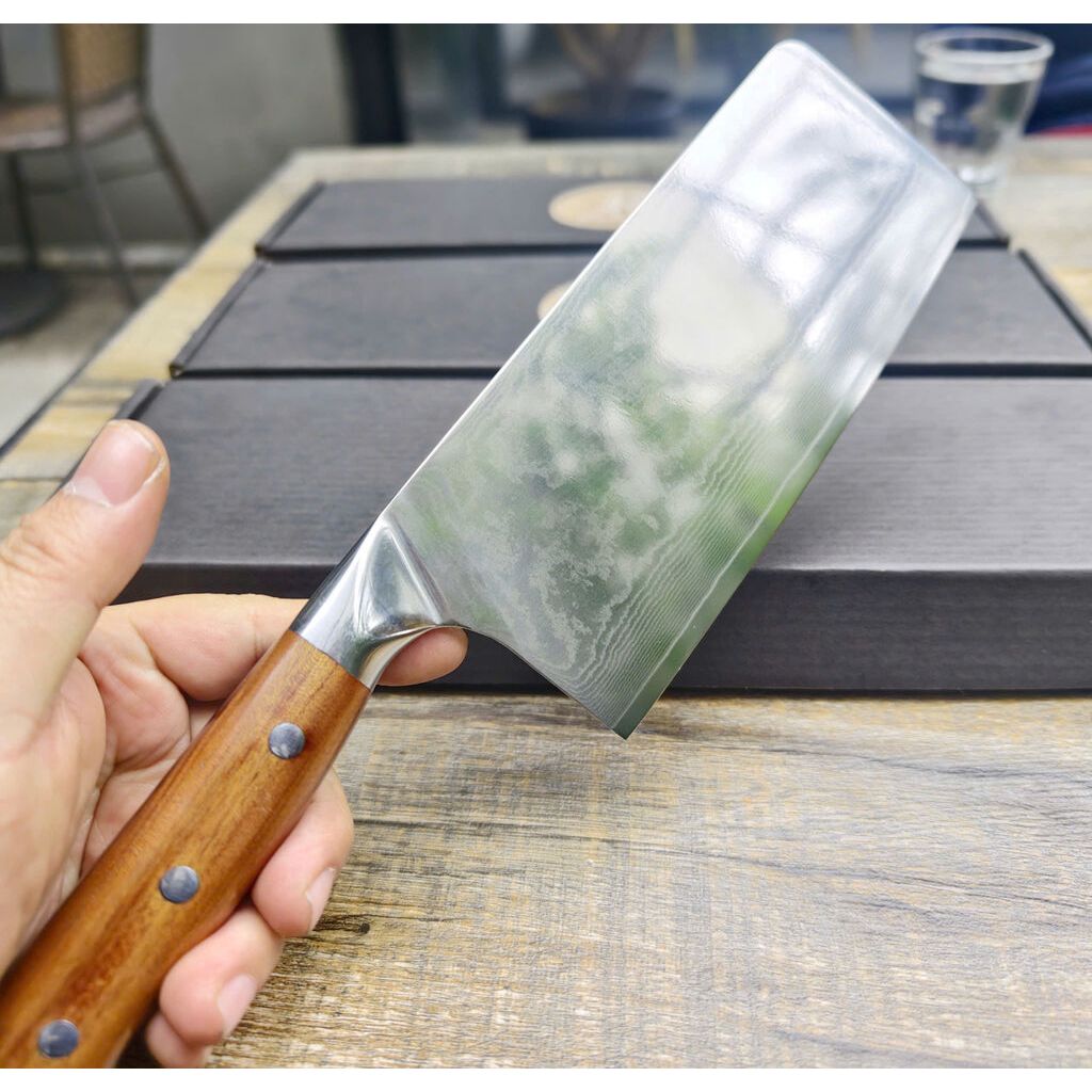 Dao Thái 3 lớp VG10 Miyabi Nhật Bản - Thép Damascus bền cứng đẹp