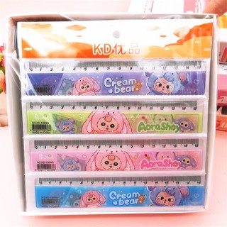 Thước Kẻ Học Sinh Baby Three 15cm Dễ Thương, Tiện Dụng Đồ Dùng Học Tập Cute Timo VPK93