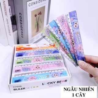 Thước Kẻ Học Sinh Baby Three 15cm Dễ Thương, Tiện Dụng Đồ Dùng Học Tập Cute Timo VPK93