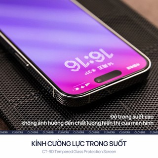 Kính Cường Lực Full Màn cho iPhone 17 Pro Max Popkon Trong Suốt Chống Trầy