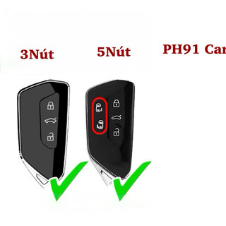 (3/5 Nút) Ốp chìa khoá Volkswagen Viloran, Teramont X, Teramont Limited, Luxury S, T-Cross