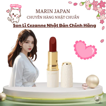 Son thỏi , son lì thiên nhiên Cezanne Son thỏi Lasting Lip Color N - Nhật Bản Chính Hãng