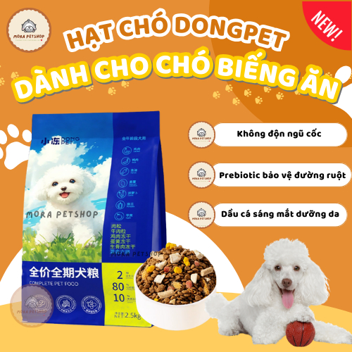 Thức ăn hạt cho CHÓ mix thịt sấy khô cao cấp DONGPET chuyên dành cho ...