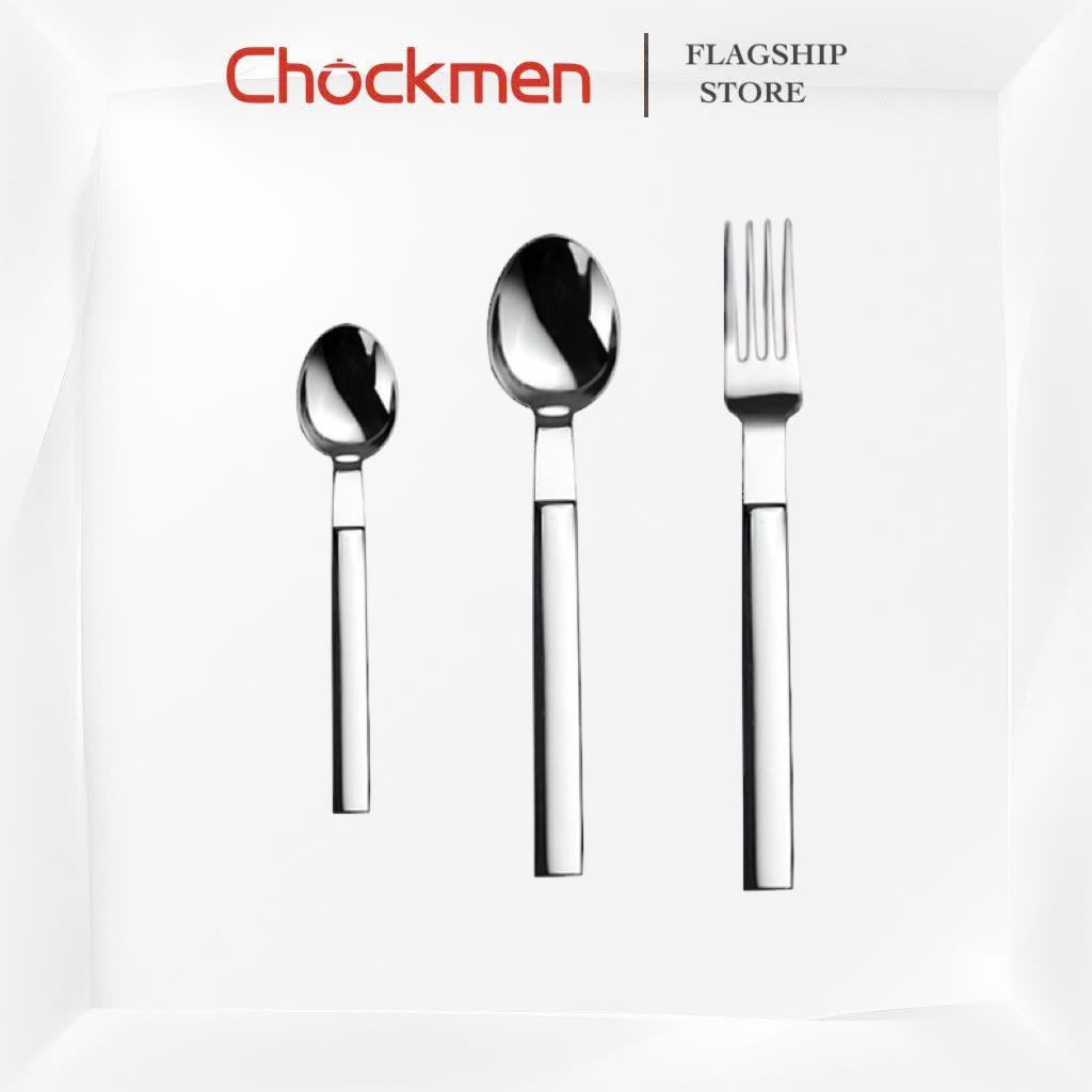 Set Thìa Dĩa CHOCKMEN Inox 18/10 Cao Cấp Xuất Đức Thìa Cơm Dĩa Inox Set Đồ Tây Bộ Đồ Bàn Ăn Đồ Bếp Dày Dặn Sáng Bóng