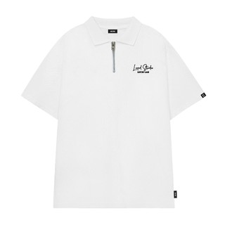 Áo Polo ZIP Local Brand Unisex LUCID CHỮ KÝ Cao Cấp Nam Nữ Tay Lỡ From Rộng Chất Cotton
