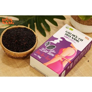 Gạo Lứt Tím Hữu Cơ Hoa Nắng 1kg - Xanhsam Natural & Organic