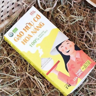 Gạo Hữu Cơ Vàng Lúa Chín Hoa Nắng 2kg - Xanhsam Natural & Organic